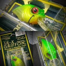 Megabass【SR-X GRIFFON】45mm, 1/4oz, MANIVELA, CRACK-LIME CHARTII "Como nuevo"cond. Sin abrir