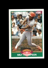 Milt Thompson - 1989 Score Baseball #45T - St. Louis Cardinals + FAST FREE Ship