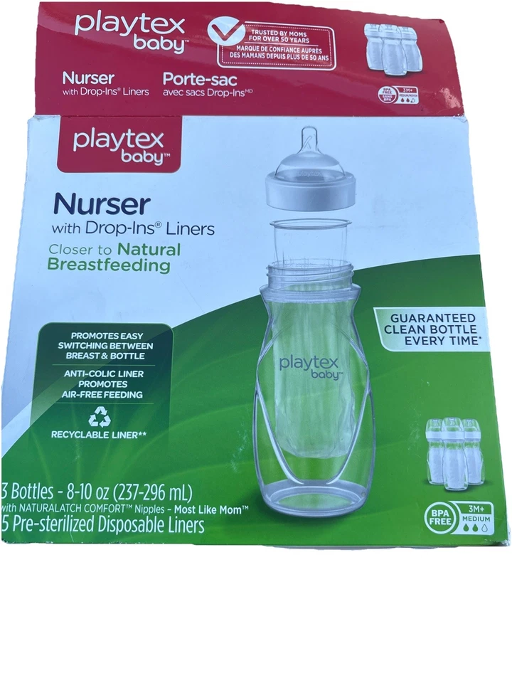 Juego de biberones para bebé Playtex - 3 piezas Foto 2 de 4