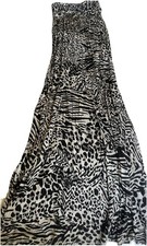 Guess Maxi Dress Size S Strapless Animal Print