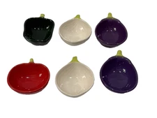 Pier 1 Vegetable Shaped Serving Dishes. Condiments, Dips, Salsa. Lot Of 6