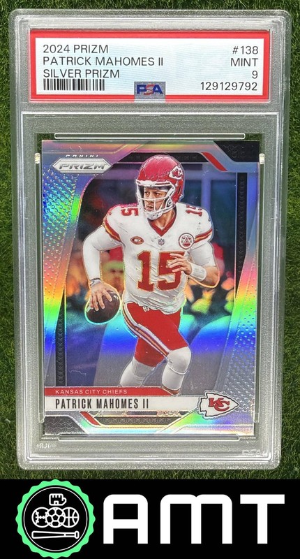 Patrick Mahomes II PSA 9 2024 Panini Prizm Silver Kansas City Chiefs #138 9792
