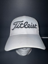 Titleist Footjoy FJ Pro V1 Back Patch Logo White Golf Fitted Hat Cap size M/L