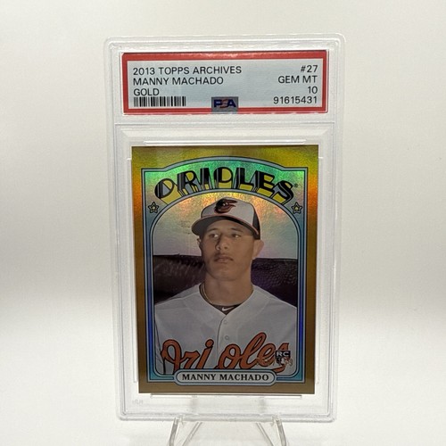 Manny Machado [Gold] #27 2013 Topps Archives card