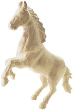 décopatch Pappmaché-Figur "Pferd 2" 230 mm aus verstärkter Pappe naturbraun