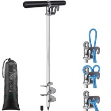 BeneLabel 36" Sand Anchor for Boat Screw in Boat Anchor for Shallow Water, Bo...