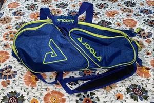 JOOLA Tour Elite Pro Pickleball Duffle Bag - Blue/Yellow EUC 