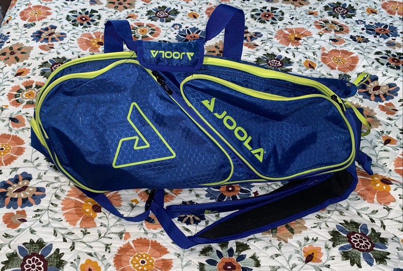 JOOLA Tour Elite Pro Pickleball Duffle Bag - Blue/Yellow EUC 
