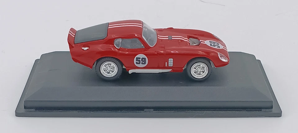 94242RD 1965 Shelby Cobra Daytona Coupe Racing Car Red with White Stripes Mint - Image 3 of 4
