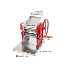 Commercial Pasta Machine Dough Roller Pasta Maker Manual Spaghetti Pasta Machine