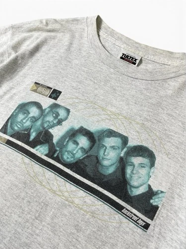 Vintage 1998 Backstreet Boys Concert T Shirt Tultex Heather Grey Mens Size Large image 3