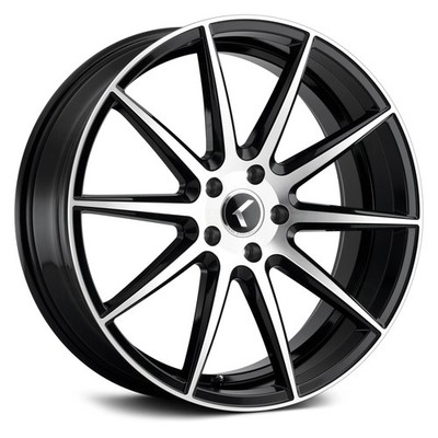 Kraze 194 COSMOS Wheels 17x8 (38, 5x114.3, 72.62) Black Rims Set of 4
