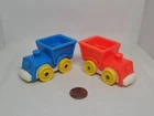 Vintage Fisher Price little people lot of 2 Little Riders trains