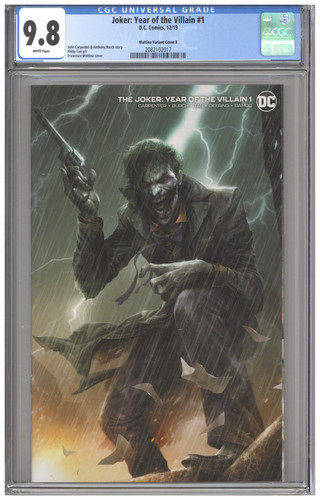Joker Year of the Villain 1 CGC 9.8 Francesco Mattina Variant Cover B Carpenter
