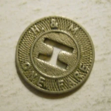 Hudson & Manhattan - H & M (New York) transit token - NY630AH