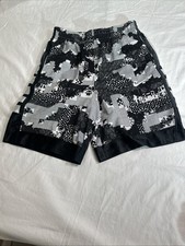 Nike Elite Boys L Basketball Shorts Black Dri Fit Quick Dry Training Athletic