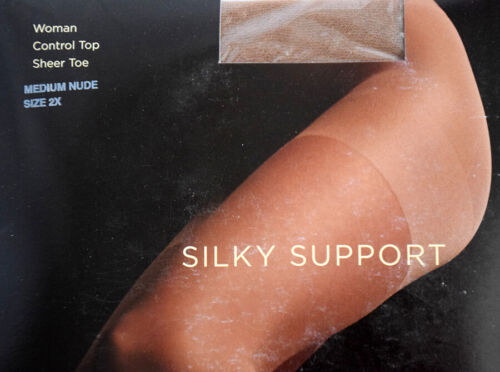 Talbots SILKY SUPPORT Control Top Sheer Toe Pantyhose Size A, B, C, 1X, 2X ~ NEW - Picture 24 of 25