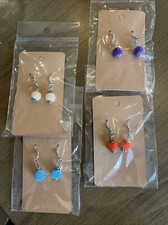 Small Fuzzy Pom Pom Earrings Fashion Jewelry