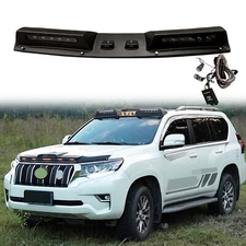 Black Top LED Roof Light Bars DRL Fits Toyota Land Cruiser Prado FJ150 2008-2021