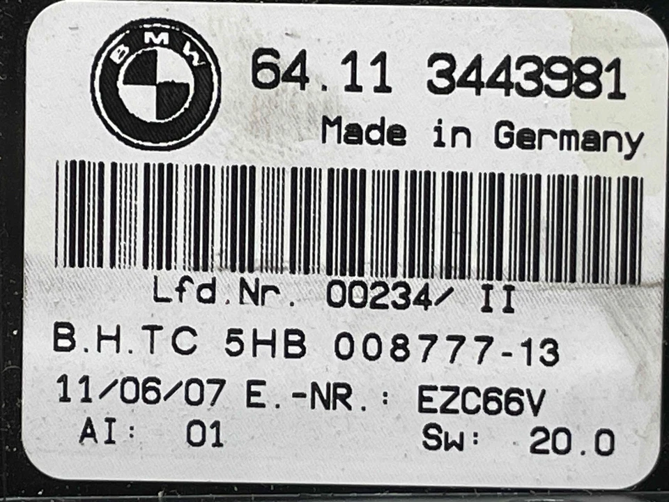 BMW X3 2008 calefacción aire acondicionado panel de control de temperatura 64113443981 04 05 06 10 Foto 2 de 4