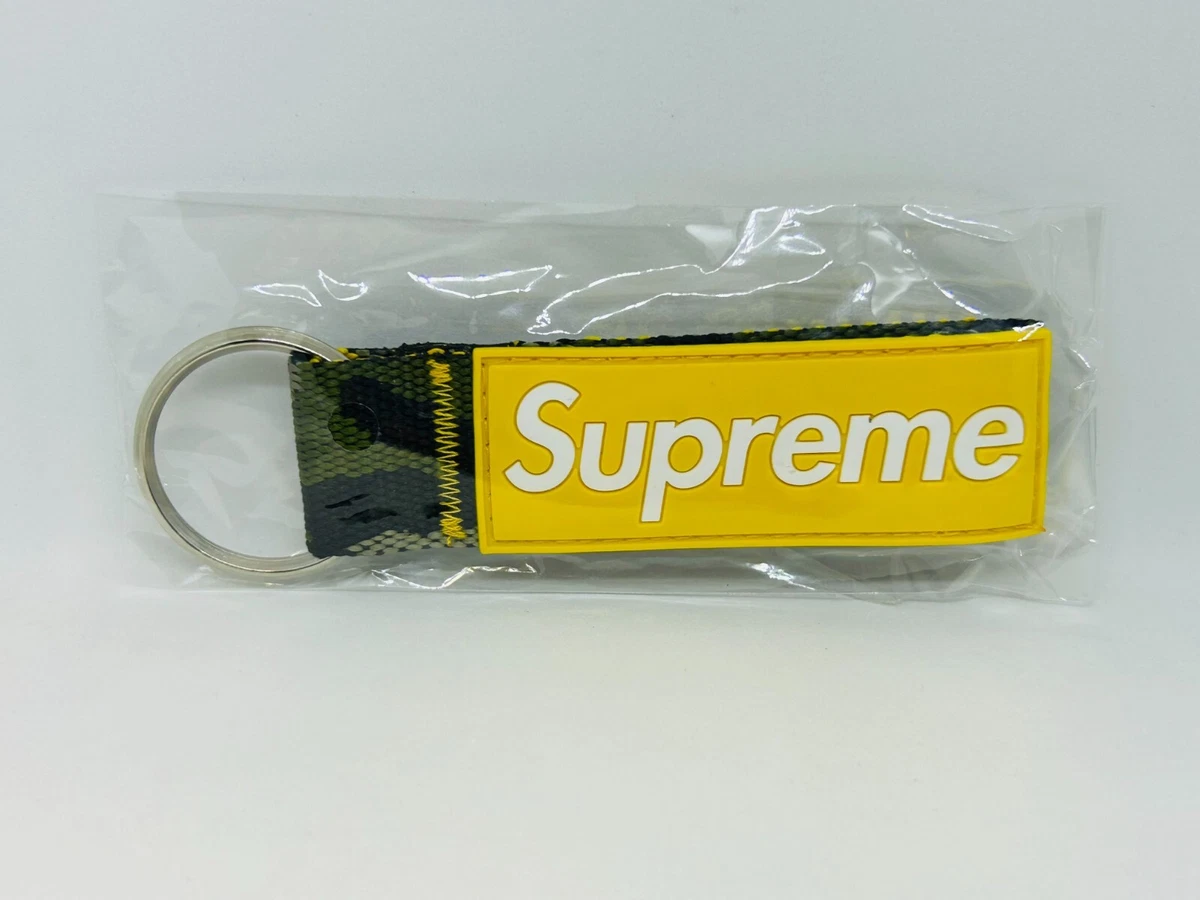 Supreme Webbing Keychain Green Camo - 小物