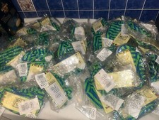 WHOLESALE JOBLOT 20 SWIM HAT PIRATE STYLE GREEN/BLUE STRIPE UV PROT BY PLAYSHOES