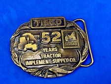 Tisco - Tractor Implement Supply Agriculture Farm Farming 52 Year Belt Buckle