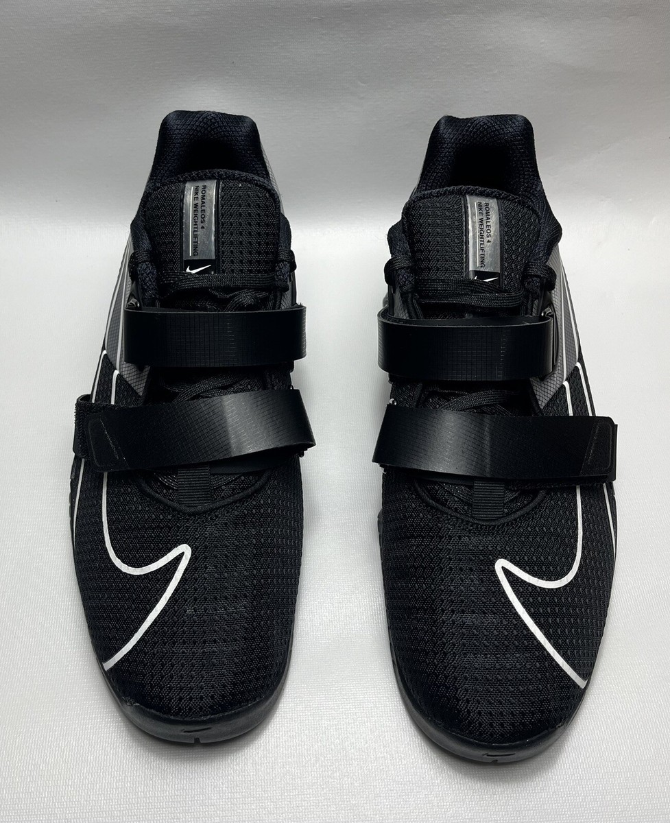 Nike Romaleos 4 Black/White Mens Size 13 Lifting Powerlifting