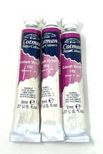 Winsor And Newton Cotman 8mL Watercolor paint Cobalt Violet lot of 3