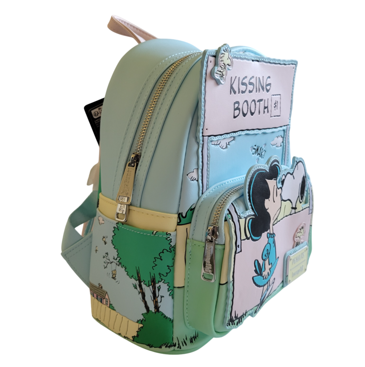 Loungefly Peanuts Snoopy and Lucy Kissing Booth Mini