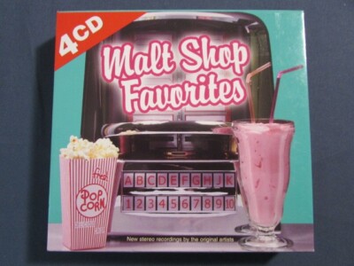 MALT SHOP FAVORITES CD 4 DISC SET COMPILATION [MR4-B1B] NEW STEREO RECORDINGS VG