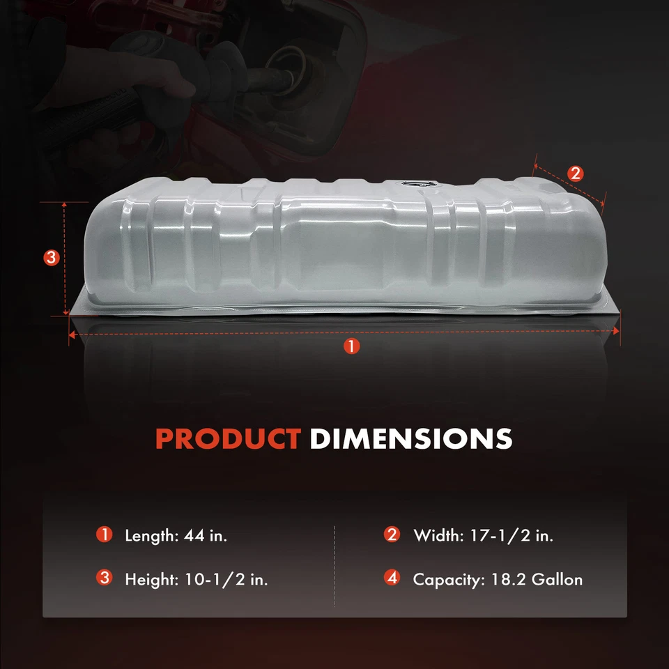 Tanque de combustible de 18,2 galones para Ford Custom Galaxie 500 Custom 500 Mercury Marquis Foto 4 de 4