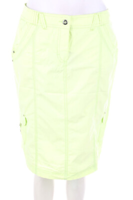 DESIGNERS Skirt Patch Pockets D 38 lime green