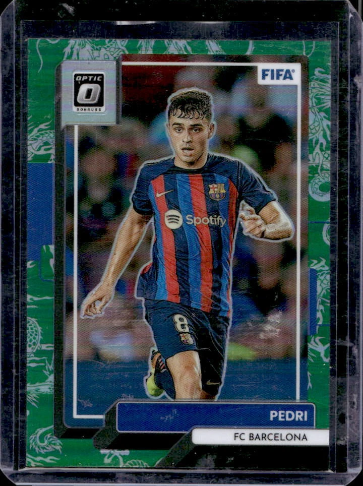 2022-23 Donruss FIFA Pedri Optic Dragon Prizm #5/8 Barcelona