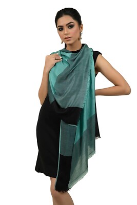 Damen 'Kashmiri Blaugrn Bambus Stola Schal Wrap | eBay.de
