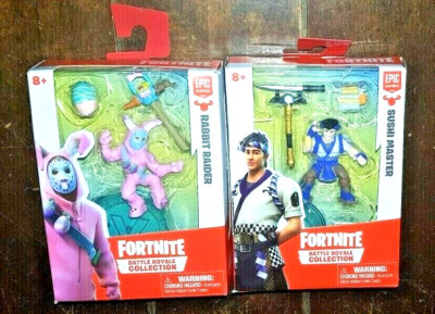 Fortnite Battle Royale Collection: SUSHI MASTER & RABBIT RAIDER 2'' Figures!
