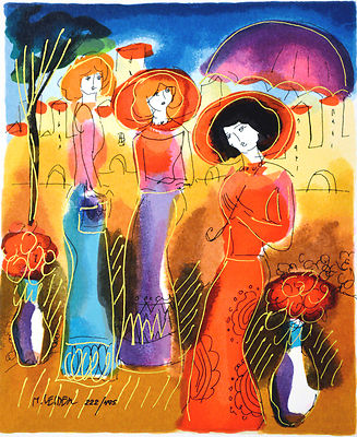 MOSHE LEIDER SUMMER DAY SERIGRAPH SIGNED #222/495 W/COA