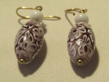 Murano Schmuck Ohrhänger zirka 4,5cm lang