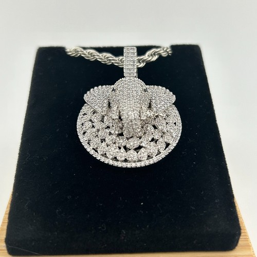 Modeschmuck 3D Hip Hop Elefantenkopf Charms/Anhänger - Bild 2 von 5