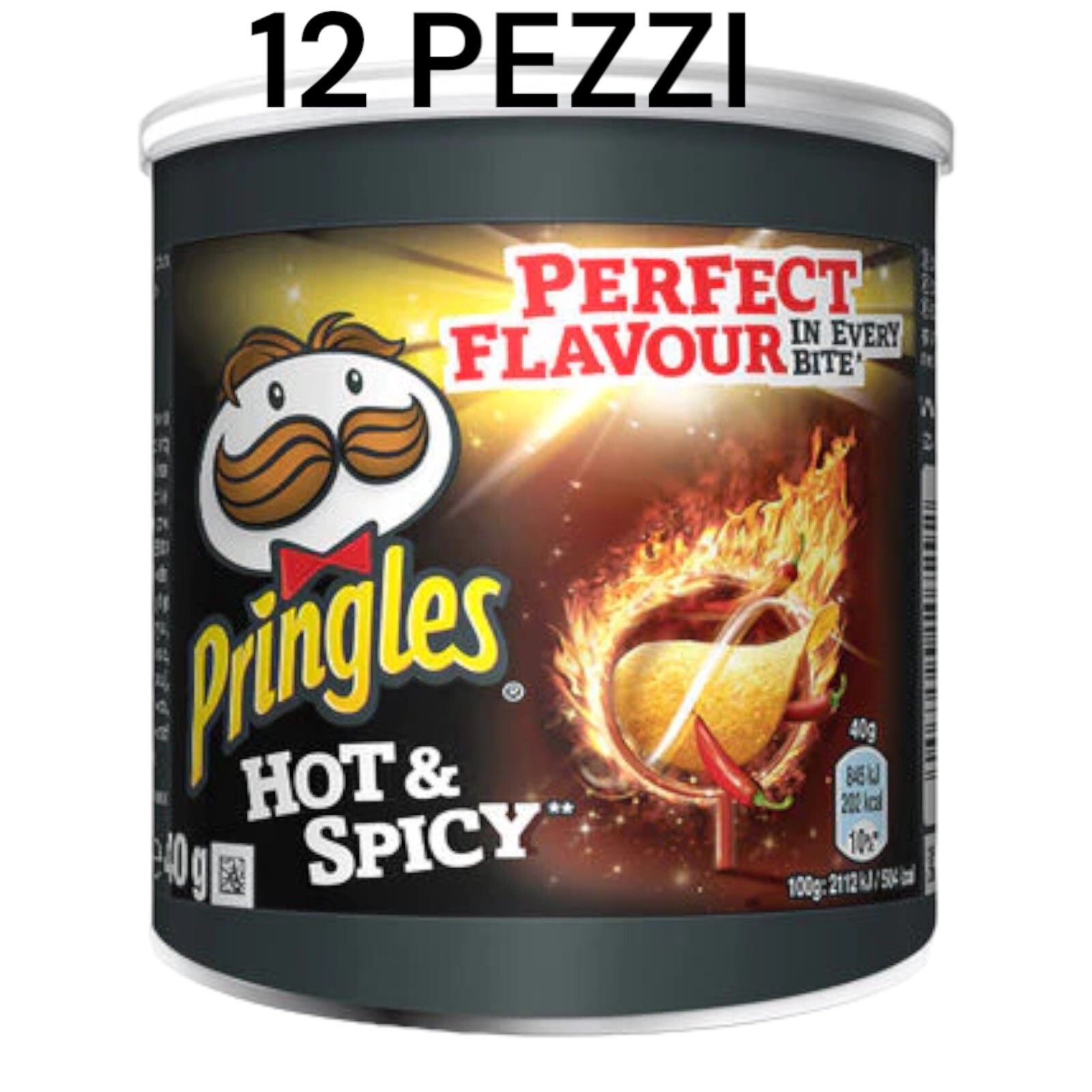 PRINGLES HOT E SPICE GRAMMI 40 X 12 PEZZI SCAD 04/25