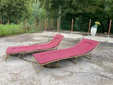 2 lits de camps LAFUMA 1950 tout en Bon état correct & jolie