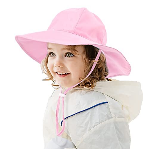 Unisex Baby Sun Hat with UPF 50+ Outdoor Adjustable Beach Hat Baby Girl Wide eBay