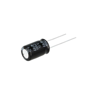 10vdc 10x PF1A102MNN1016 capacitor: electrolytic THT 1000uF 10VDC Ø10x16mm ± ...