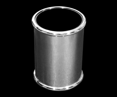 Produktbild von Stiftebecher Aus Metall – Versilbert, Stilvoller Stiftehalter Für Schreibtisch & Organisation