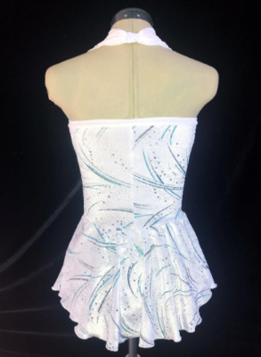White Silver and Blue Figure Skating Ice Skating Dress Competition Test Dress | eBay White Silver and Blue Figure Skating Ice Skating Dress Competition Test Dress | eBay