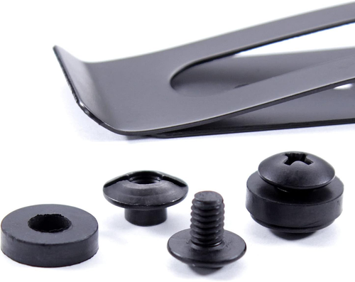 Holstersmith Universal Metal Belt Clip - Fits up to 2.0 Inch Belts - Nickel & Bl - Picture 6 of 12
