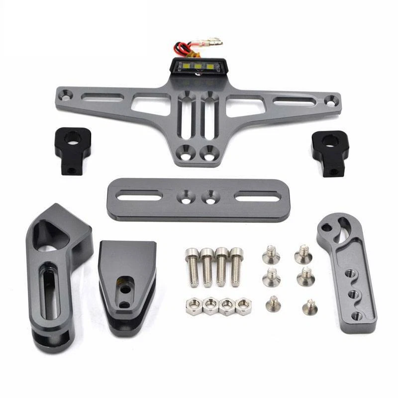 Marco de matrícula con luces de señalización apto para Suzuki GSX-R600 1997-2019 Foto 4 de 4