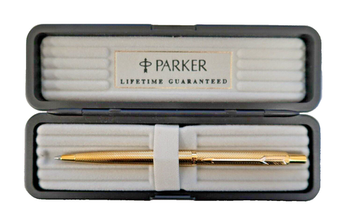 Parker Classic 22K Gold Electroplated Ballpoint Pen Made In France New ...