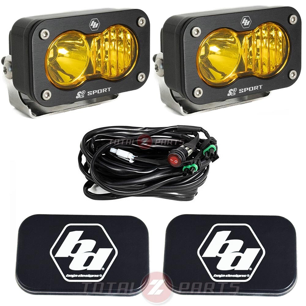Baja Designs™ S2 Sport LED Lights Amber Driving/Combo Pair w/Rock