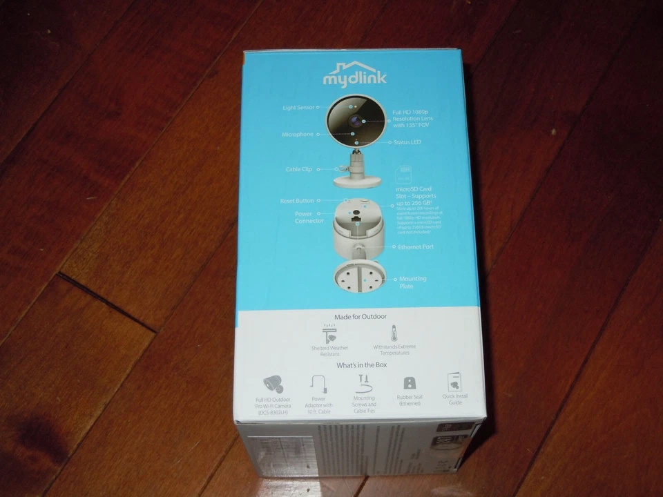 Cámara exterior Full HD serie D-link Pro Wi-Fi 2K 141-FOV 5M IR Vis DCS-8302LH Foto 2 de 4